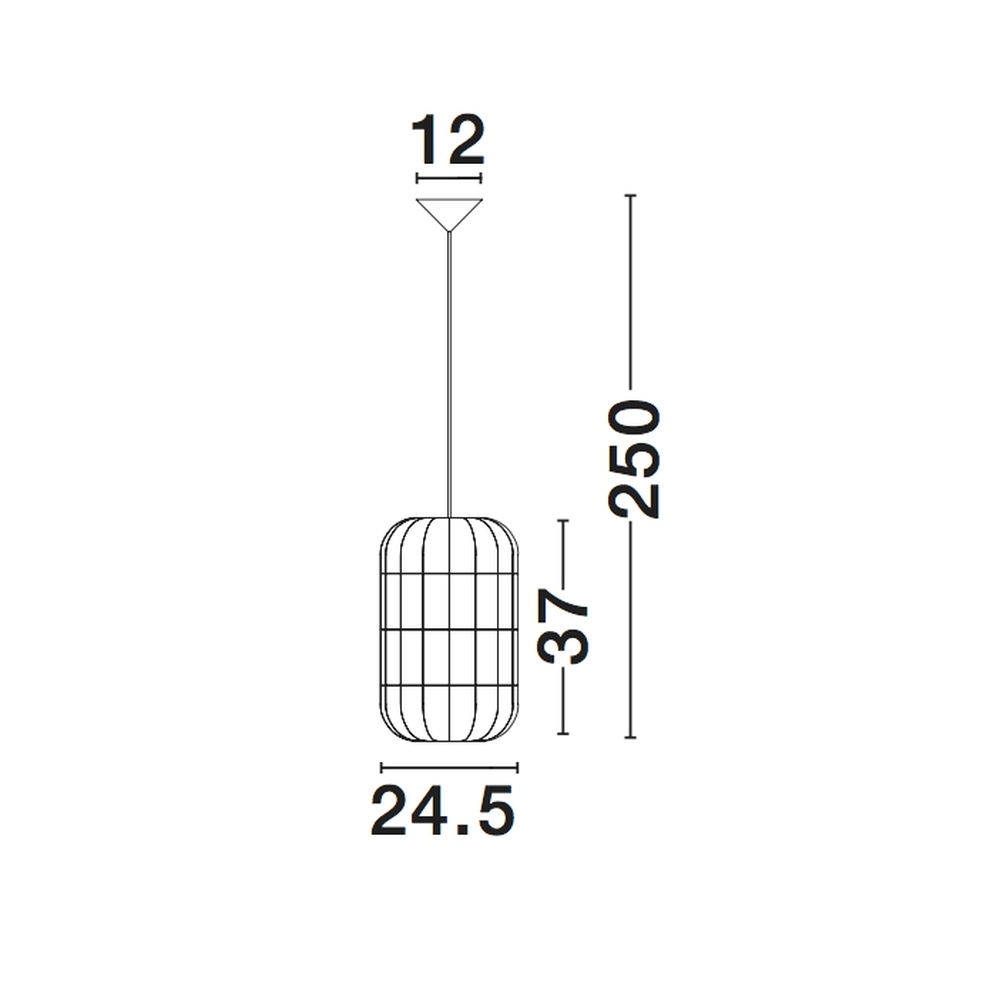 Rotan hanglamp Aurora Ø 24,5cm Lyora 5212017416575