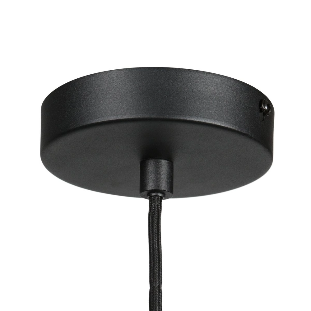 Hanglamp HaloSwap Ø 60cm zwart en rotan Steinhauer 8712746183276