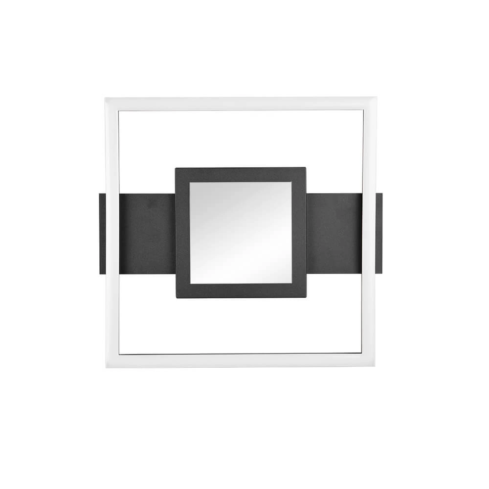 Design plafondlamp Wheeler zwart vierkant Trio 4017807640588