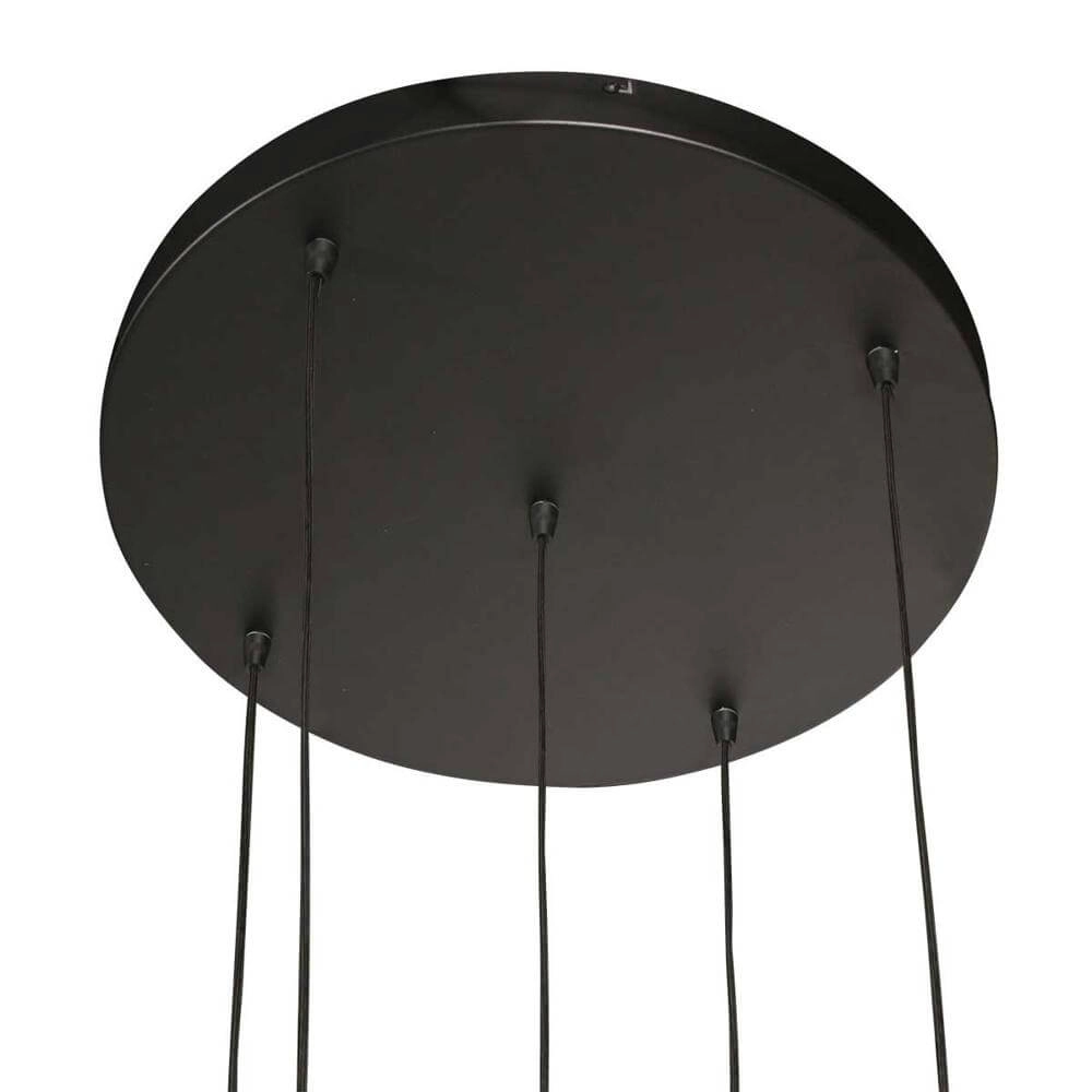 Vide hanglamp Bollique zwart 5-lichts Steinhauer 8712746177947