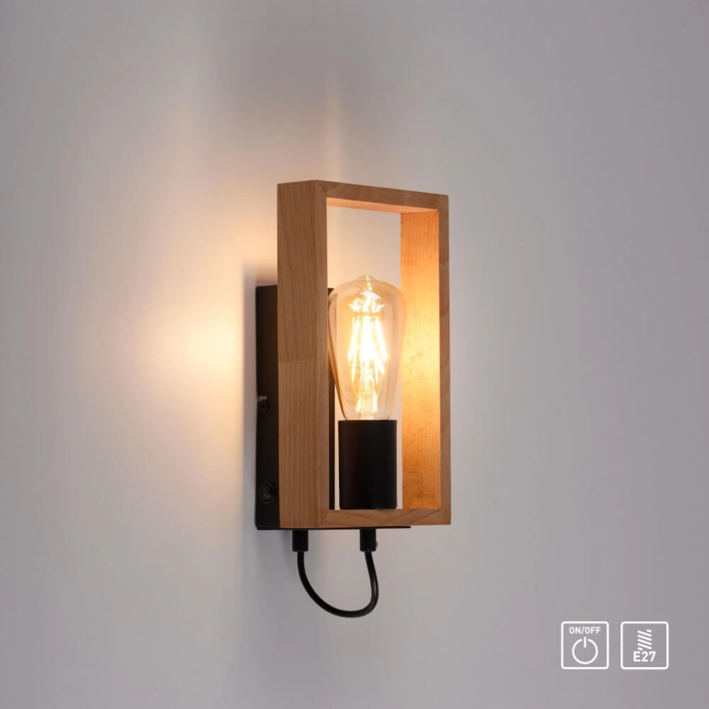 Landelijke wandlamp Franky 1-lichts Just Light 4043689966454