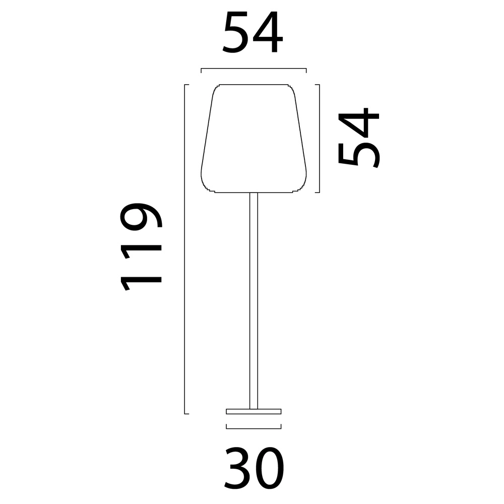 Zwarte vloerlamp Carta Moody Ø 54cm Think Paper kap Masterlight 8718121419664