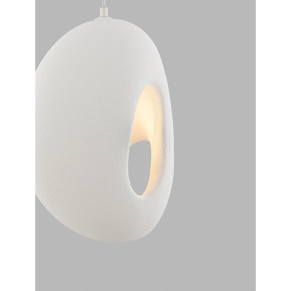 Natural pendant lamp Tempus white 40cm Lyora 5212017460875