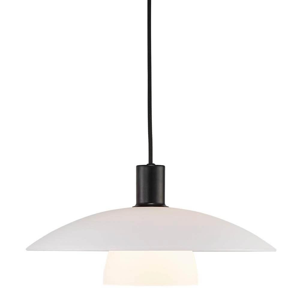 Moderne hanglamp Verona zwart met wit Nordlux 5704924001635