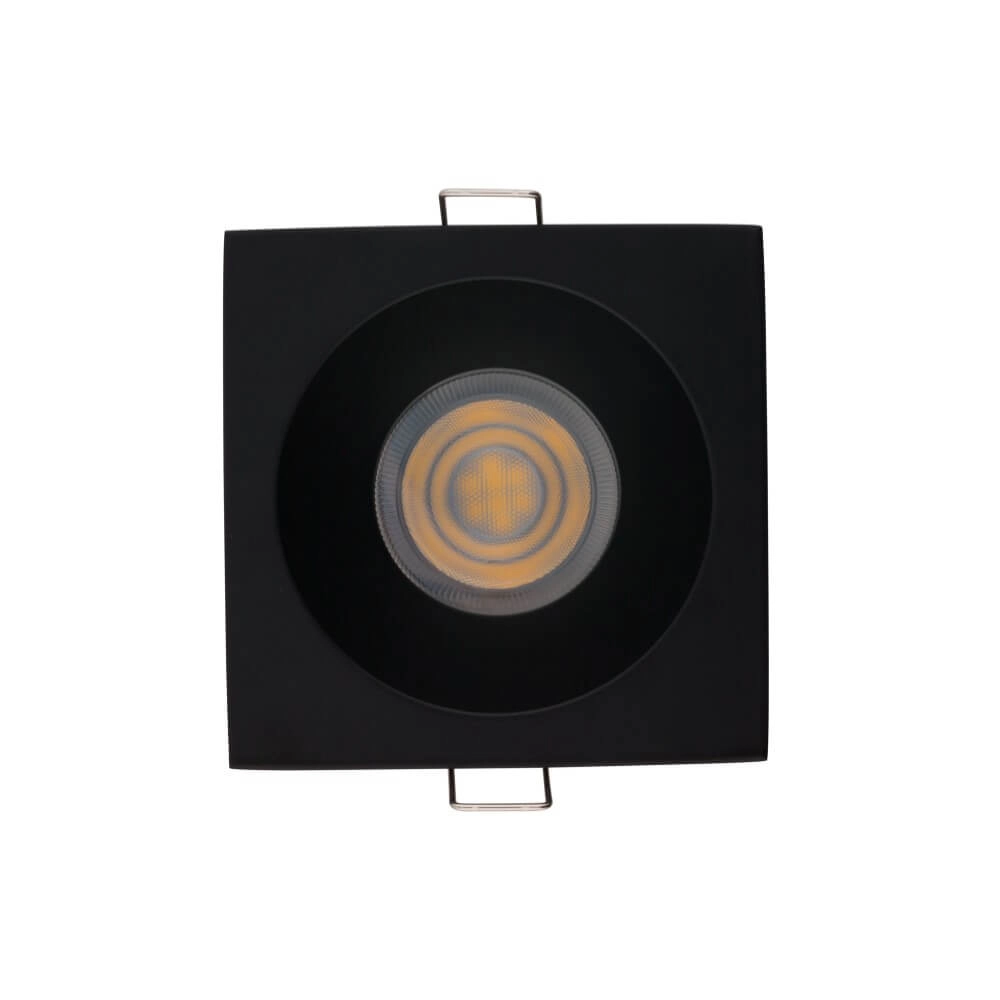 Zwarte inbouwspot Delta IP54 Lyora 5903139837095