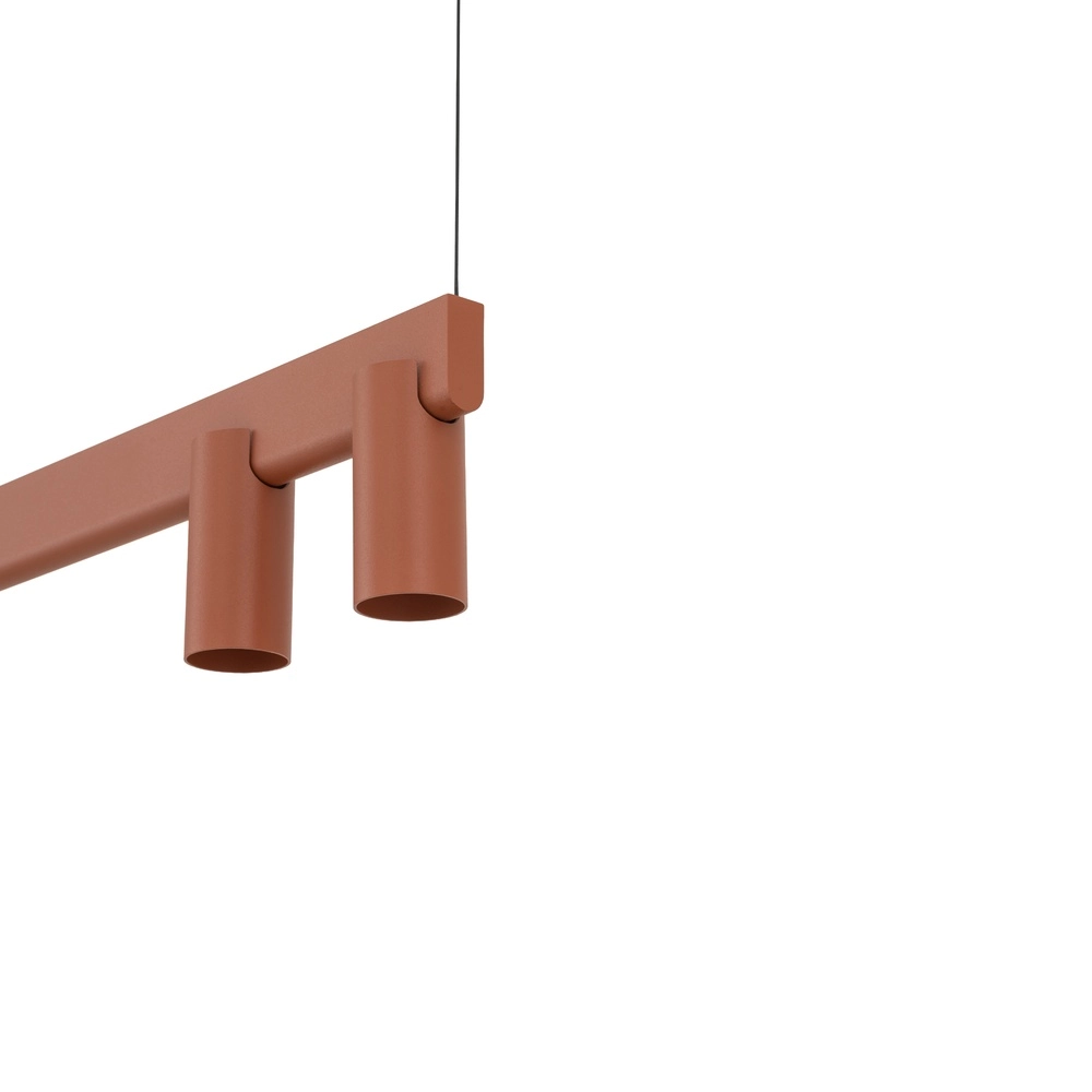 Design hanglamp Fourty 7-lichts terracotta Lyora 5903139124232