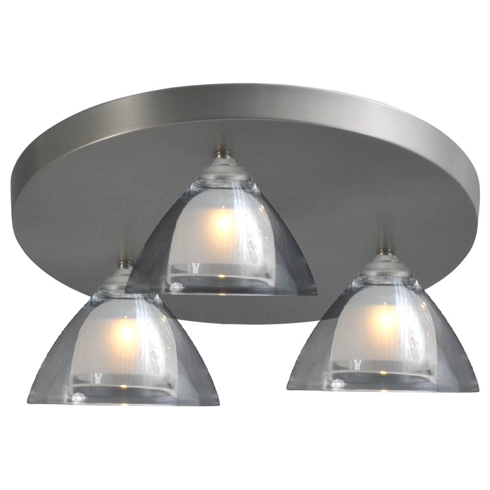 Plafondlamp Caterina LED Disk 3-lichts metaalgrijs Plafondlamp Caterina LED Disk 3-lichts metaalgrijs