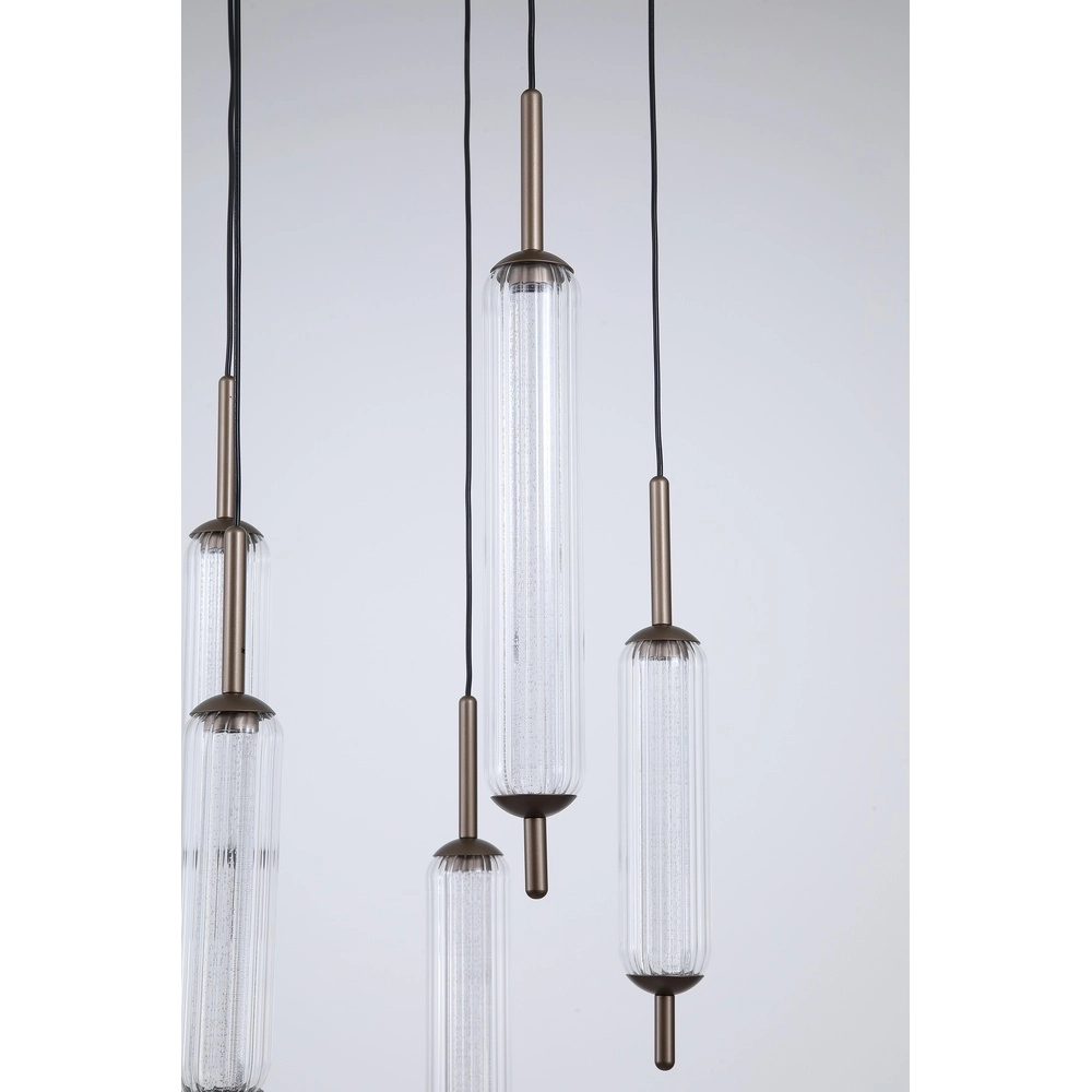 Unieke hanglamp Cattail 5-lichts bubbel glas Searchlight 5053423301259