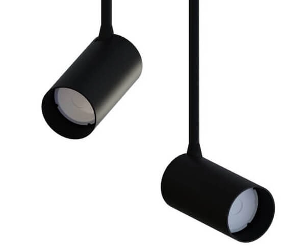 Zwarte kantelspot Mono Long Lyora 5903139773096
