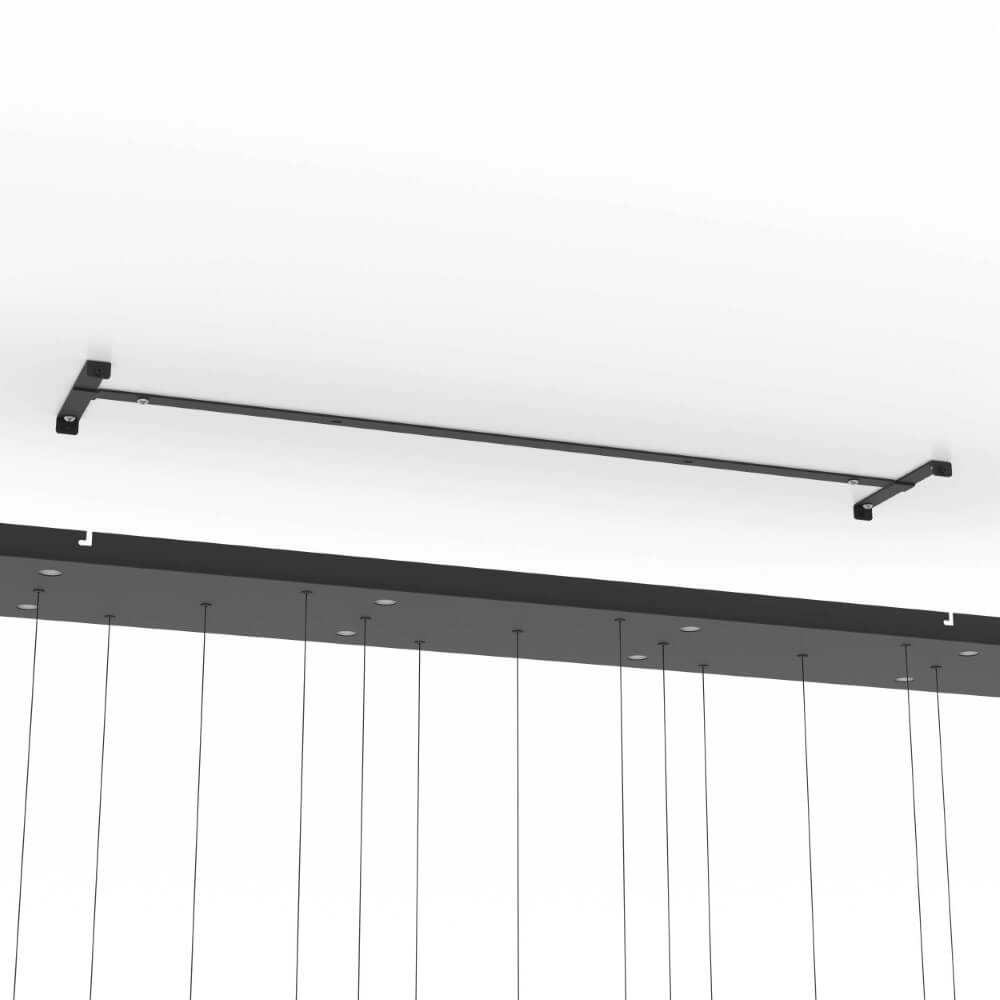 Langwerpige hanglamp Espardello zwart Stars of Light 9008606270521