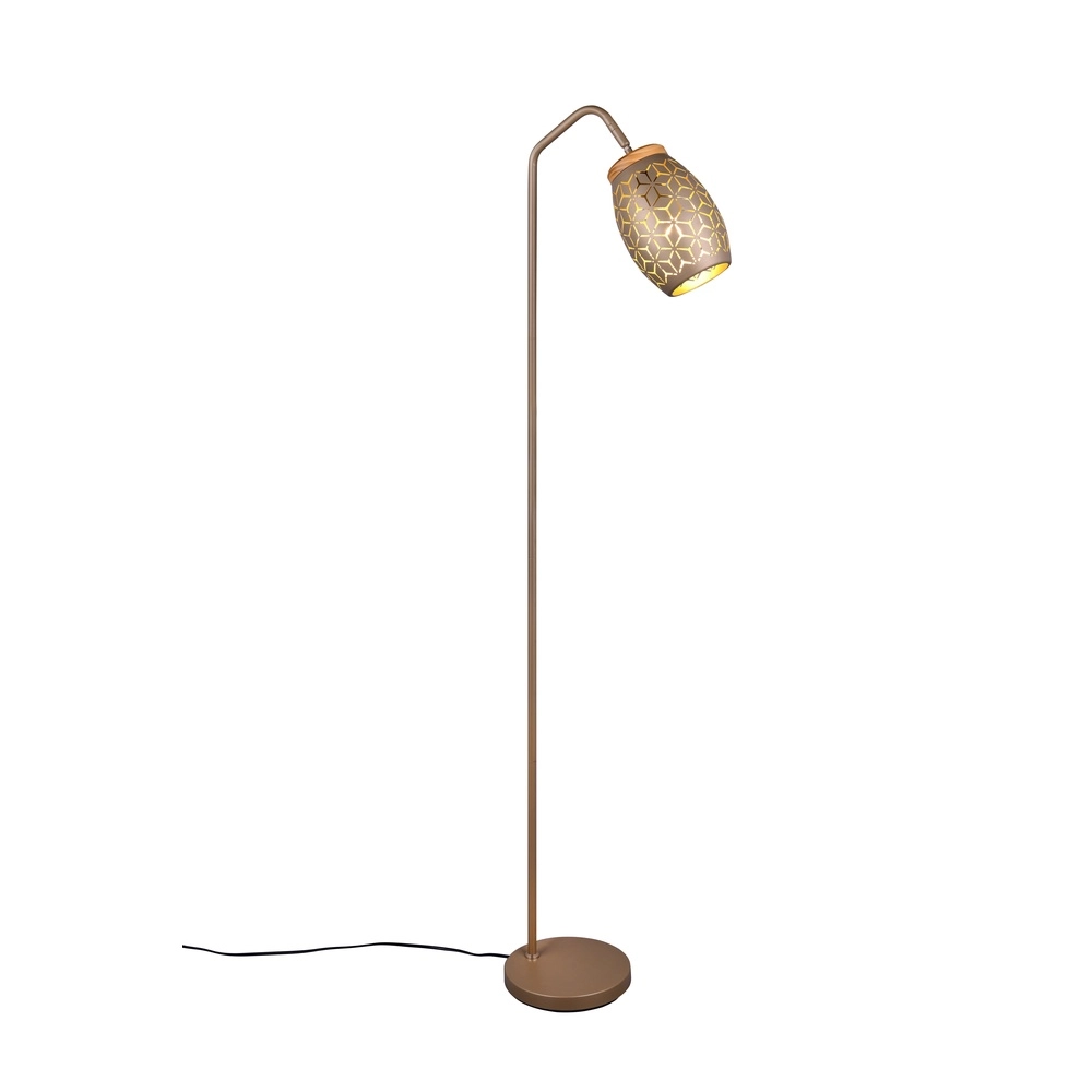 Vloerlamp Bidar koffiebruin