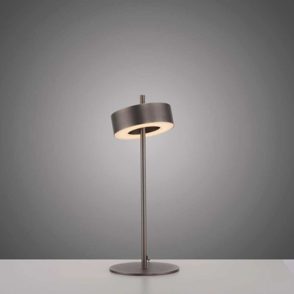 Bruine tafellamp Q-Rotate design Paul Neuhaus 4012248383216