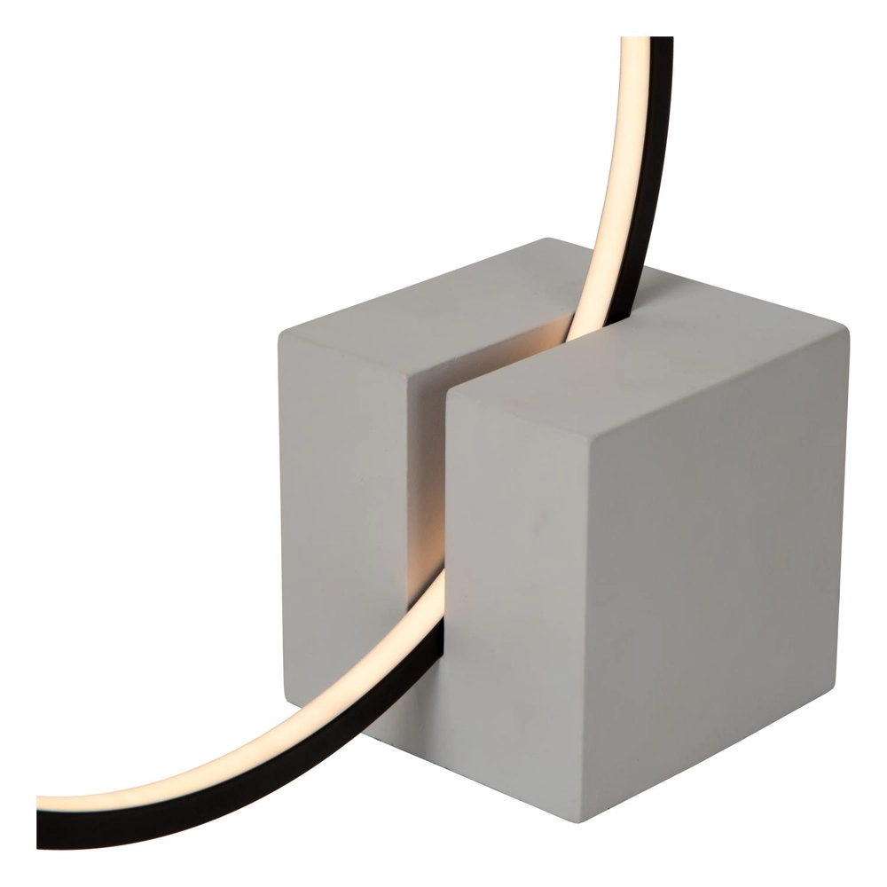 Zwarte tafellamp Cirkelis rond Ø 32cm Lucide 5411212051677