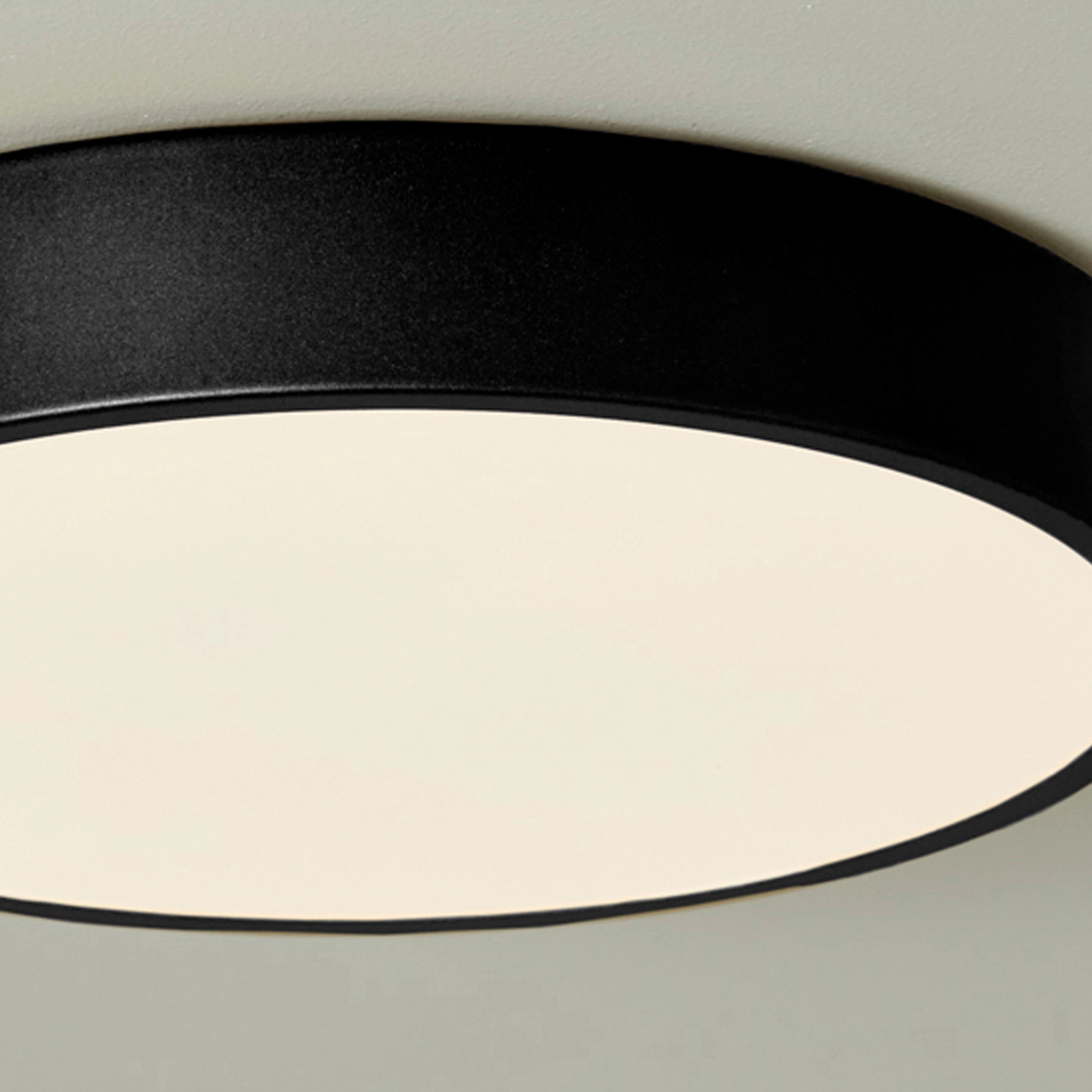 Plafonniere Grace Ø 30cm zwart Lyora 5053423315737