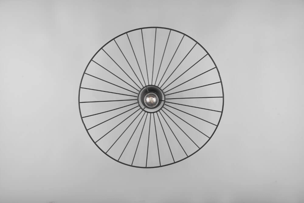 Plafondlamp Chapeau zwart Trio 4017807574098