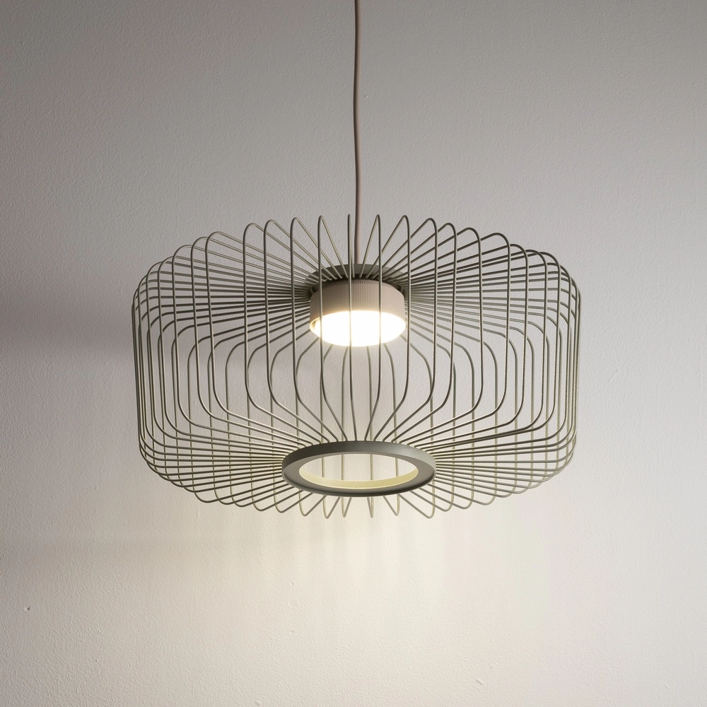 Kooilamp Kenai saliegroen Ø 38cm Lyora 5903139122306