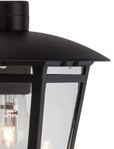 Zwarte wandlamp Riley Down 23cm Brilliant 4004353228568