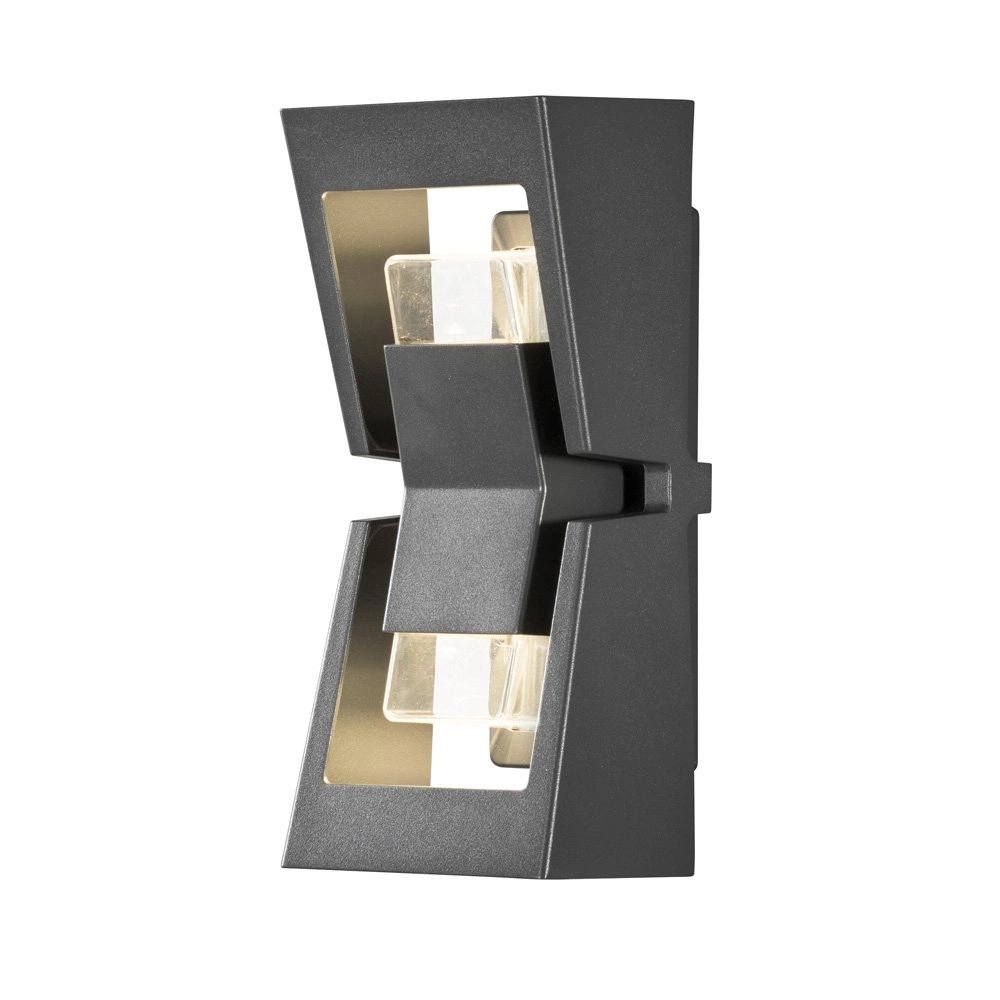 Design muurlamp Potenza 2-lichts antraciet Design muurlamp Potenza 2-lichts antraciet