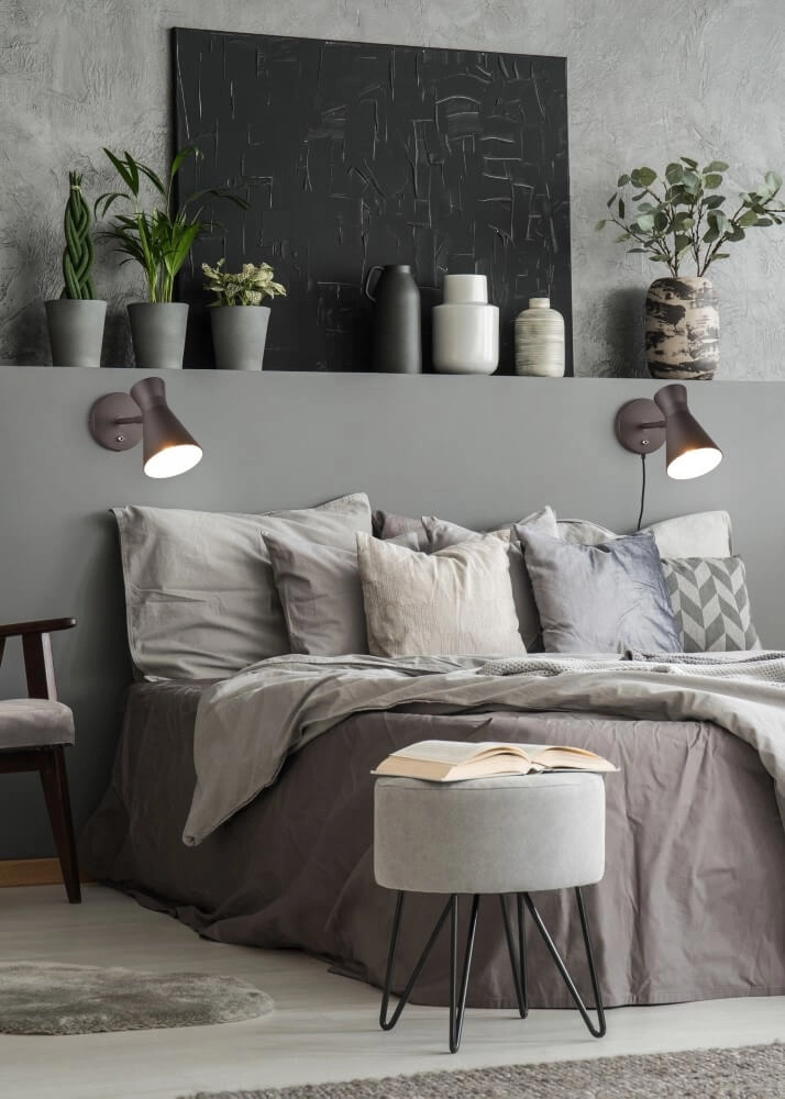 Bedlampje Enzo zwart Trio 4017807591132