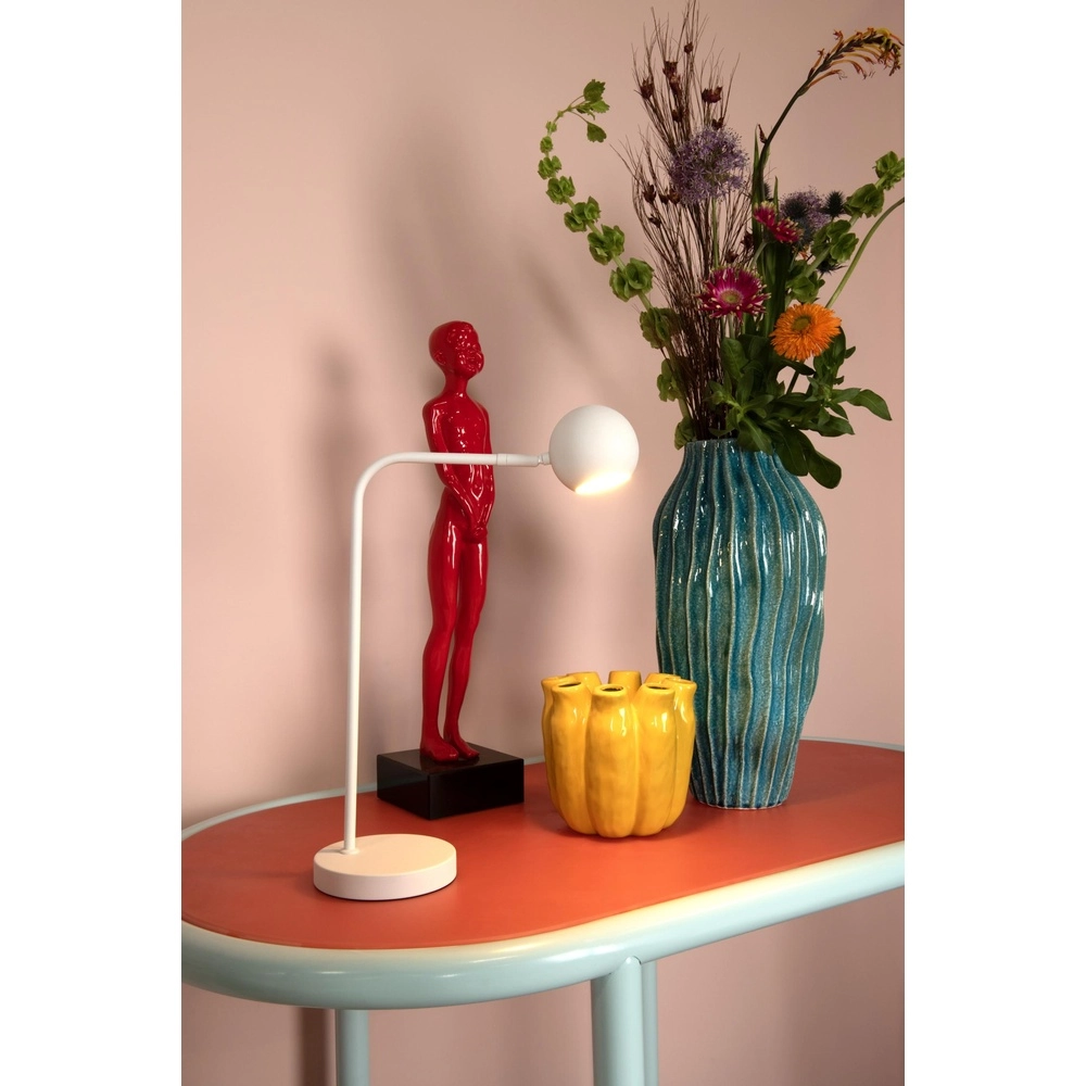 Oplaadbare bureaulamp Comet wit Lucide 5411212361295
