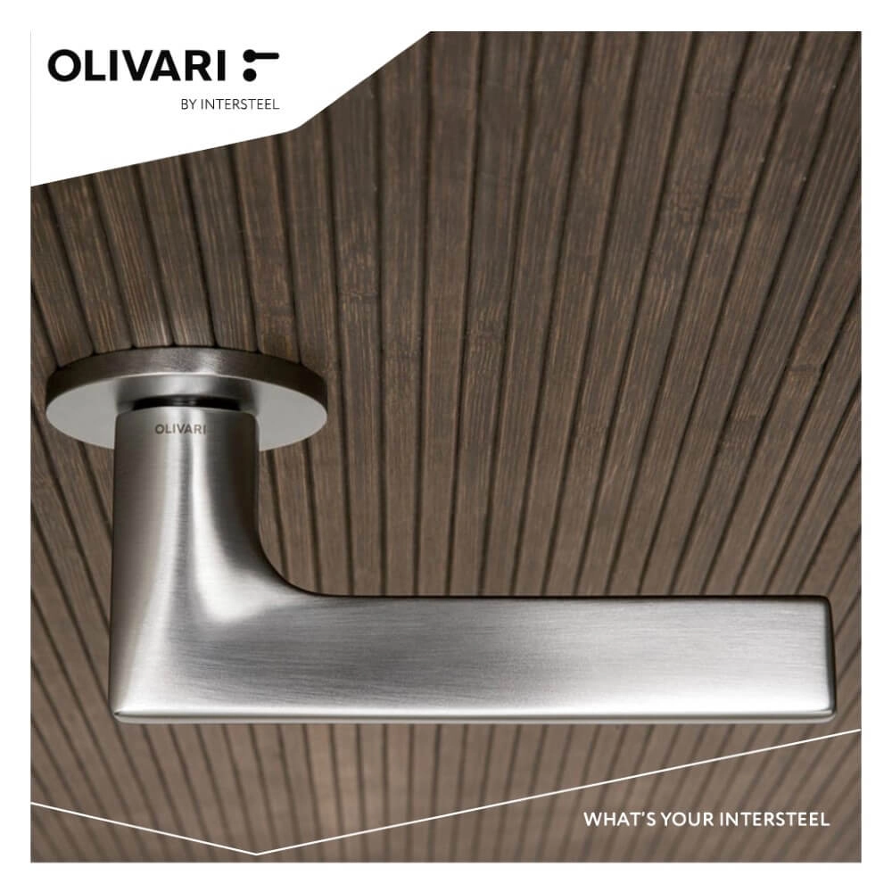 Design deurklink Lotus mat chroom Olivari 8714186477991