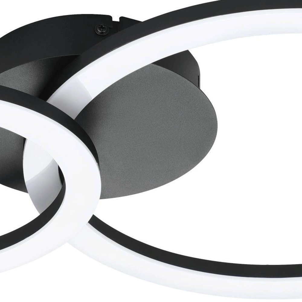 Plafondlamp Zigbee Parrapos-Z 44,5x30cm zwart Eglo 9008606231256