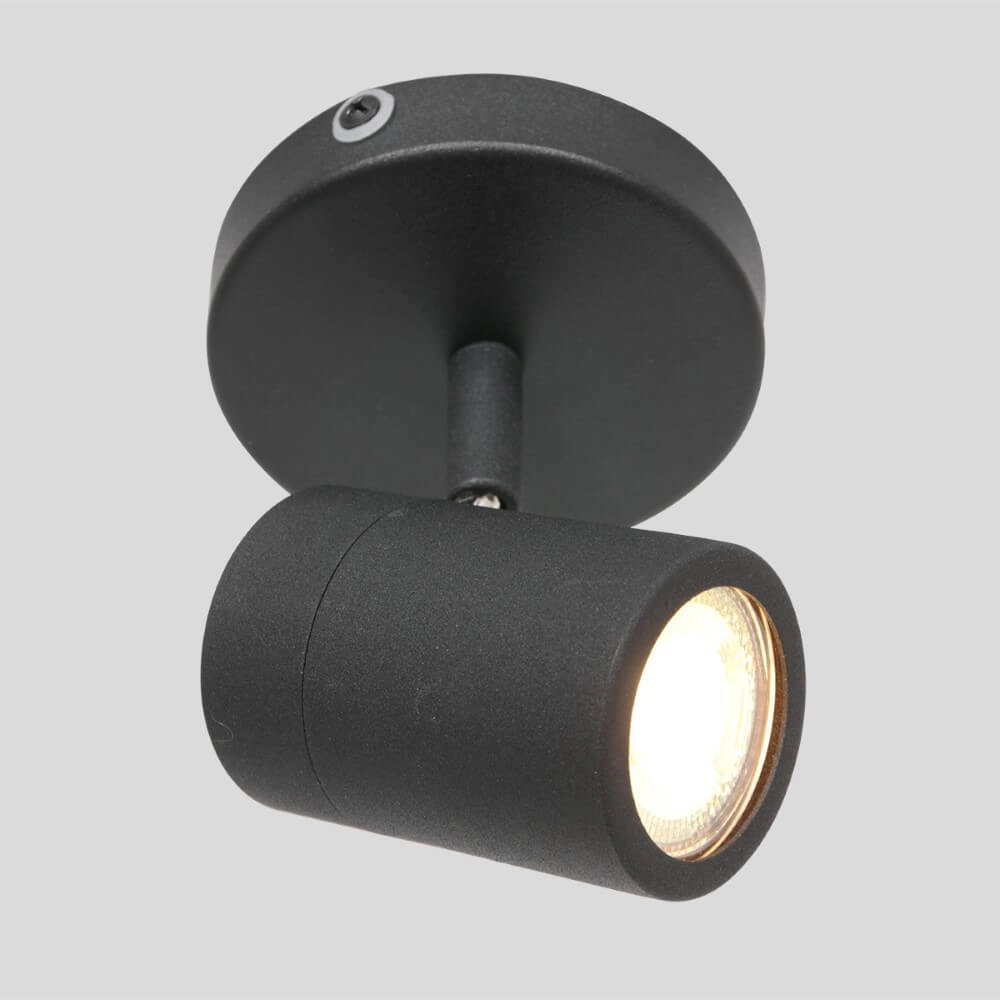 Badkamer spot Upround LED zwart Steinhauer 8712746133479