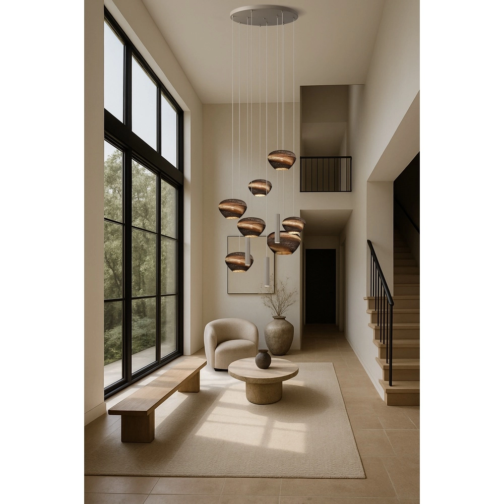 Hanglamp Carta Trendy met Think Paper kappen - zand