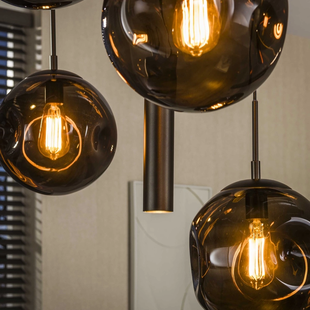 Eettafel hanglamp Stellar 5x E27 + 4x GU10 Lyora 8716803511712