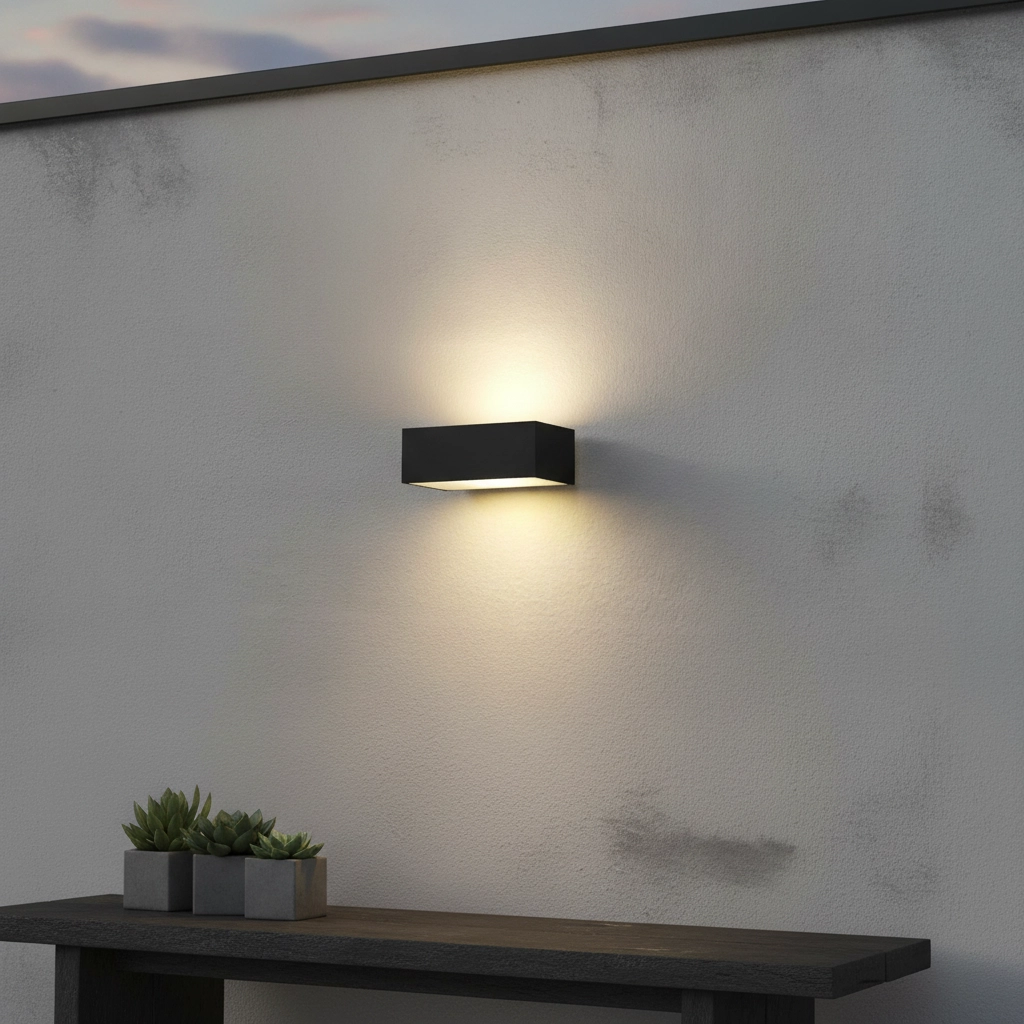 Buitenlamp up down Eindh 13cm - zwart