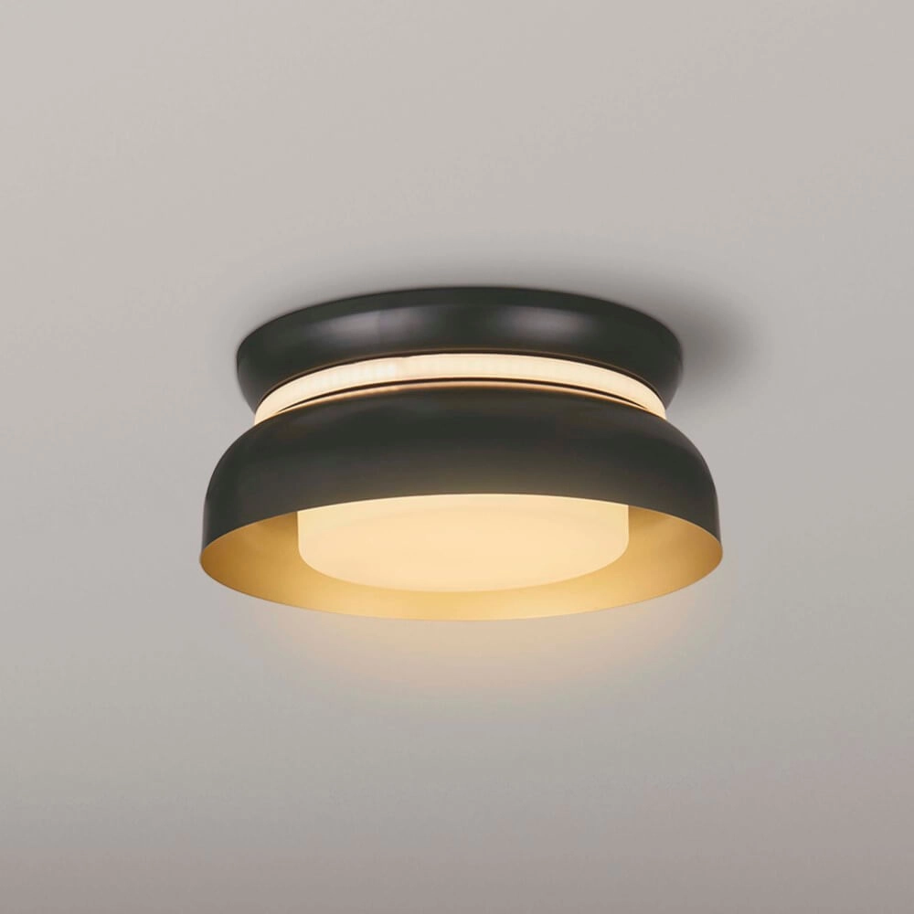 Plafondlamp Kendal zwart Searchlight 5053423274355