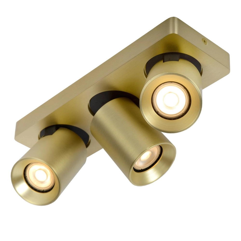 Plafondspot Nigel 3-lichts goud Lucide 5411212092991