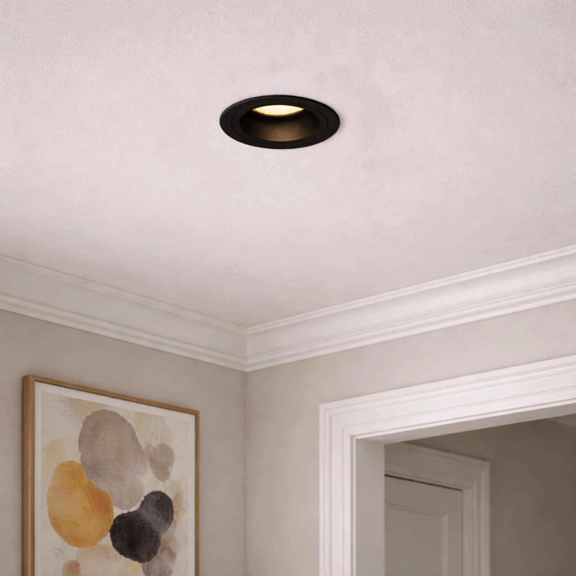 Inbouw stucspot Slim Trimless zwart IP65 Lyora 5053423316123