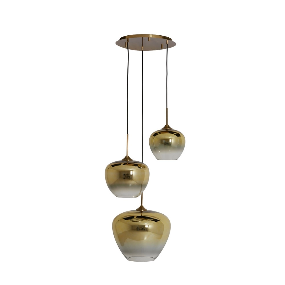 Hanglamp Mayson 3-lichts goud Light & Living 8717807674526