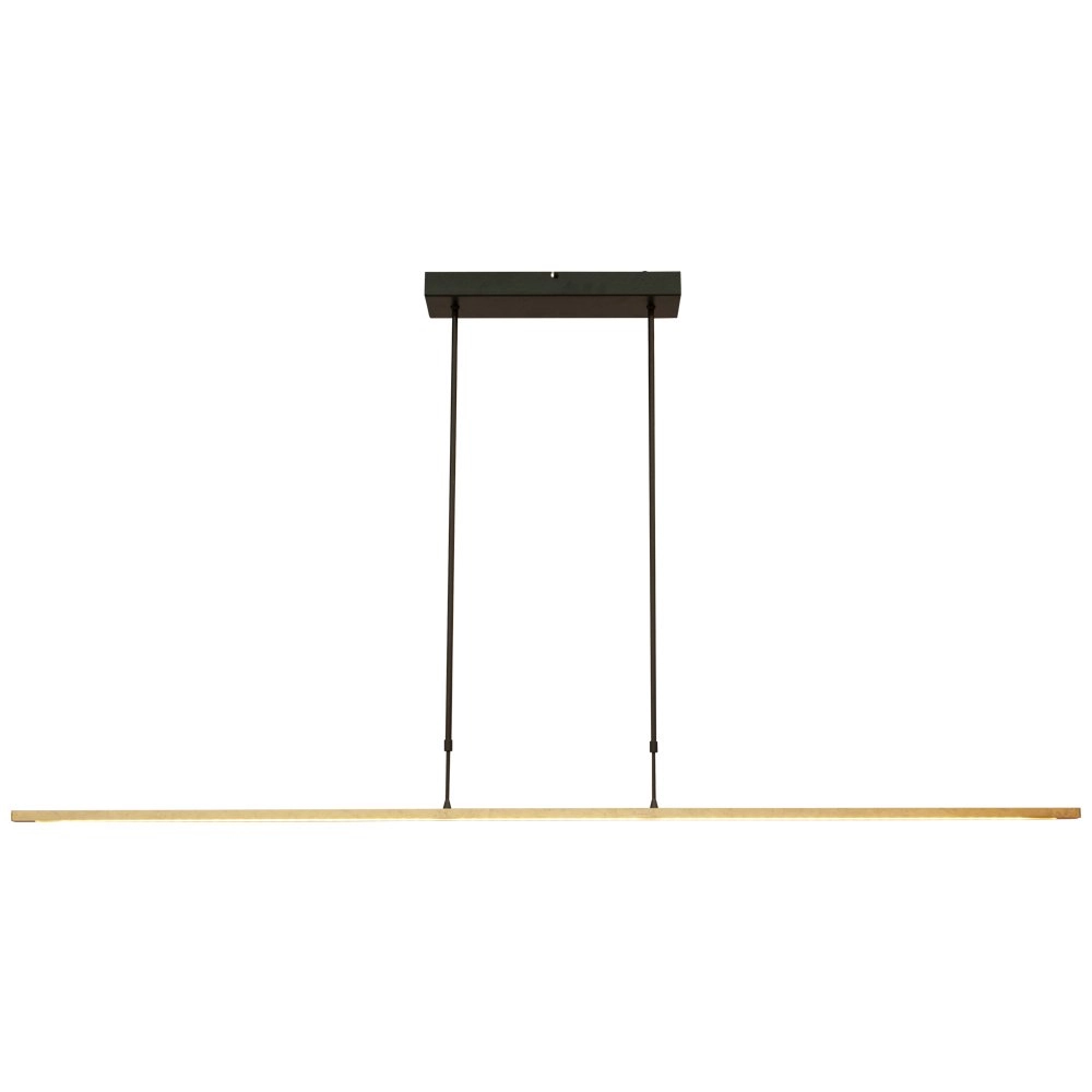 Zwarte hanglamp Real 2 160cm met goud Masterlight 8718121220451
