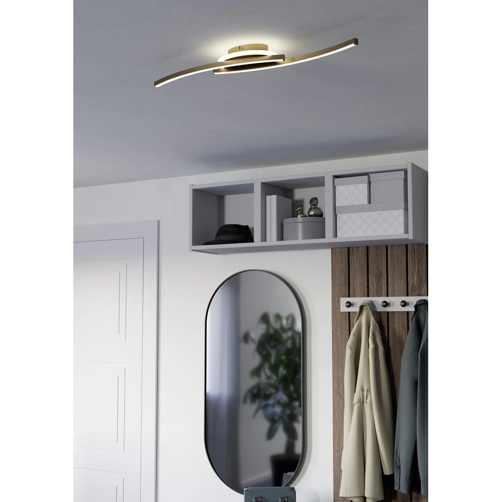 Plafondlamp Lungolago Led - brons - rond Eglo 9008606316069