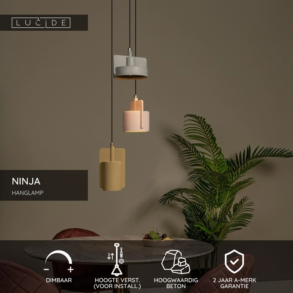 Design hanglamp Ninja meerdere kleuren Lucide 5411212441799