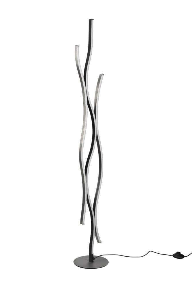 Vloerlamp Blaze zwart met metaal Trio 4017807540413