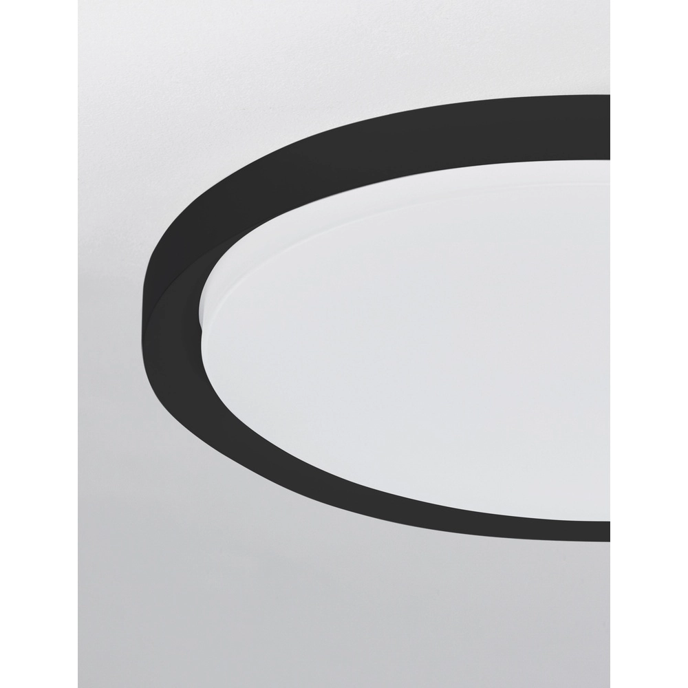 Plafonniere Troy zwart Ø 46cm Lyora 5212017425799