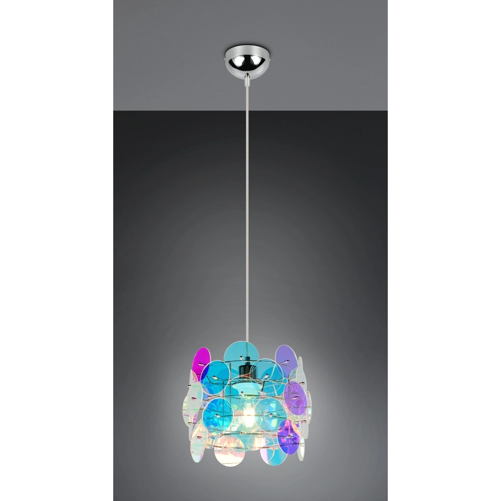 Hanglamp Iride gekleurd Trio 4017807670950