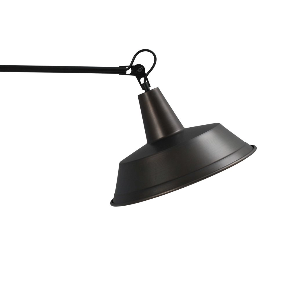 Gunmetalen wandleeslamp Industria 122cm Masterlight 8718121235882