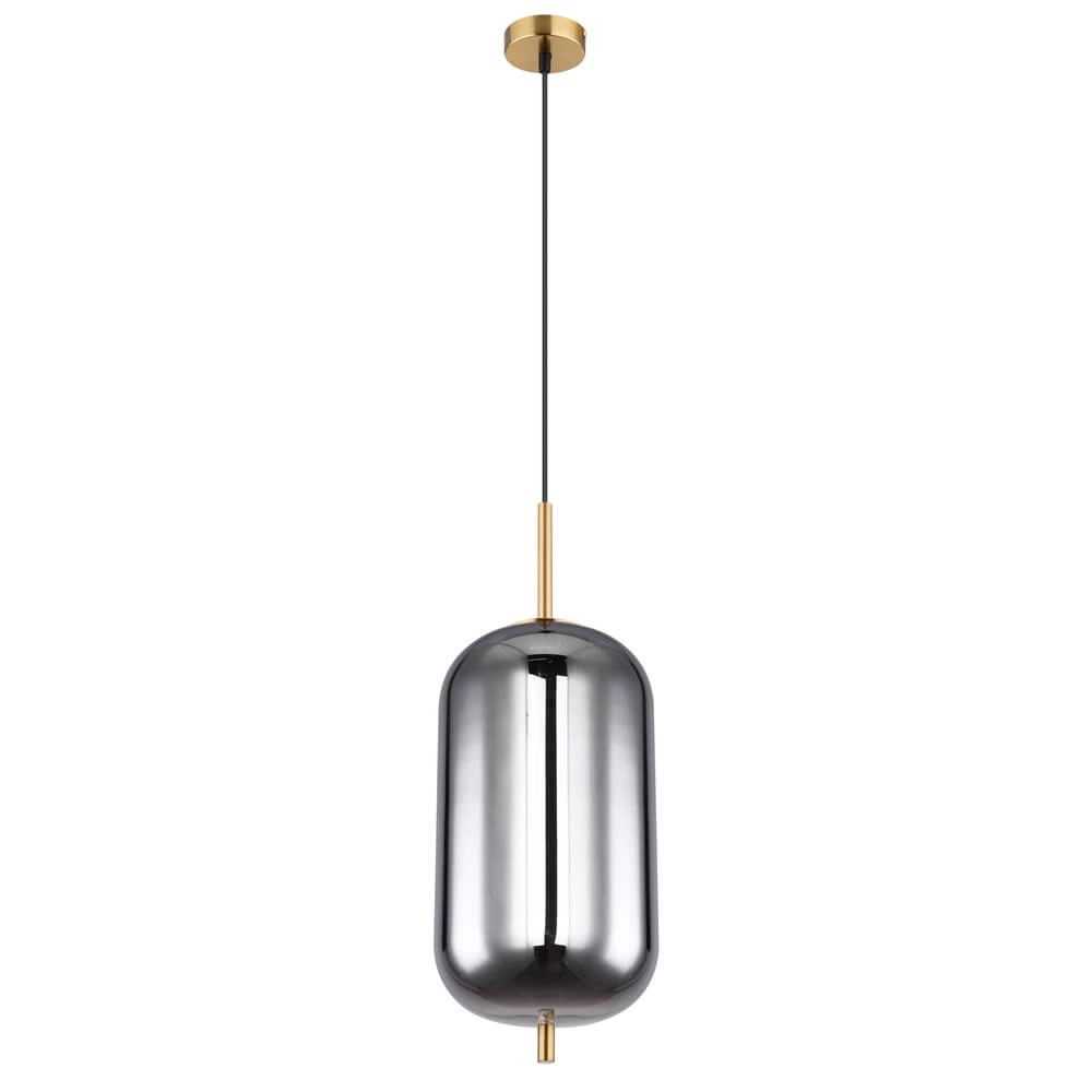 Gouden hanglamp Blacky I enkel Ø 22cm Globo 9007371425037