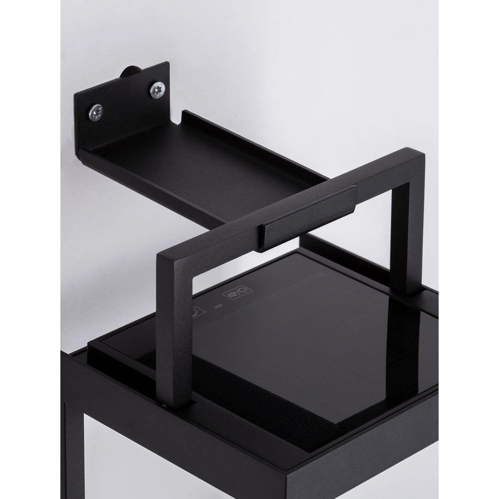 Strakke tafellamp Tegolo antraciet solar Lyora 5212017478832