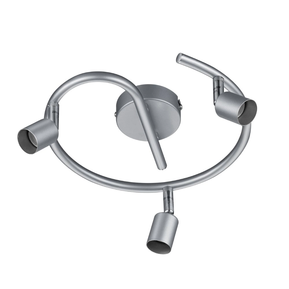 Plafondspots Paris GU10 3-lichts titaangrijs Plafondspots Paris GU10 3-lichts titaangrijs