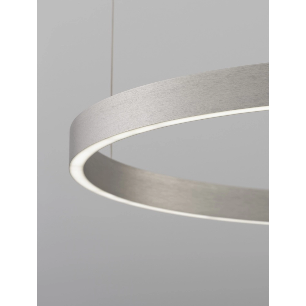 Design hanglamp Elowen zilvergrijs Ø 80cm Lyora 5212017439116