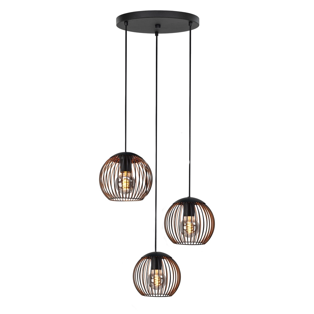 Hanglamp Almanzora 3-lichts rond