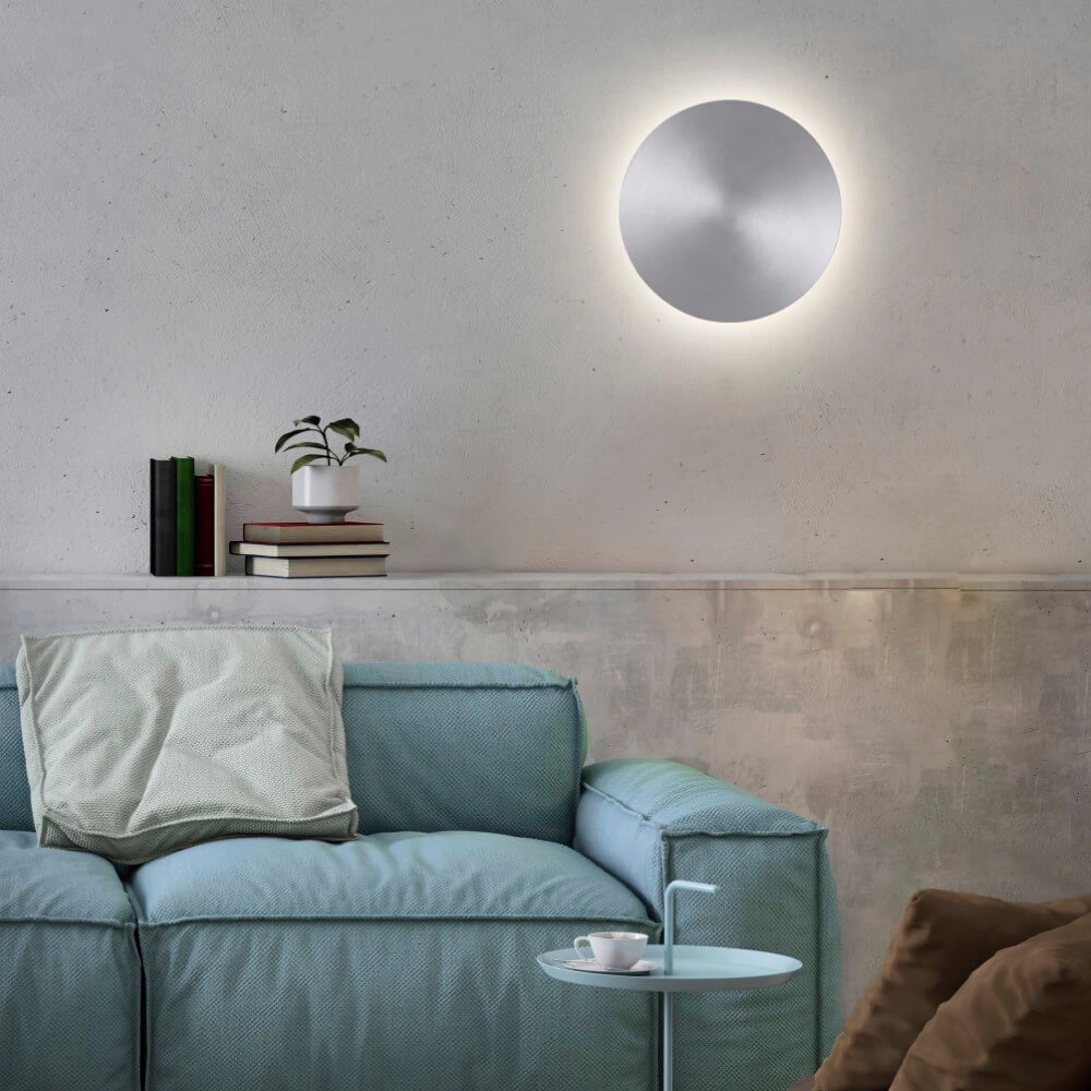 Design wandlamp Akku Puntua Ø 25cm aluminium Paul Neuhaus 4012248372531