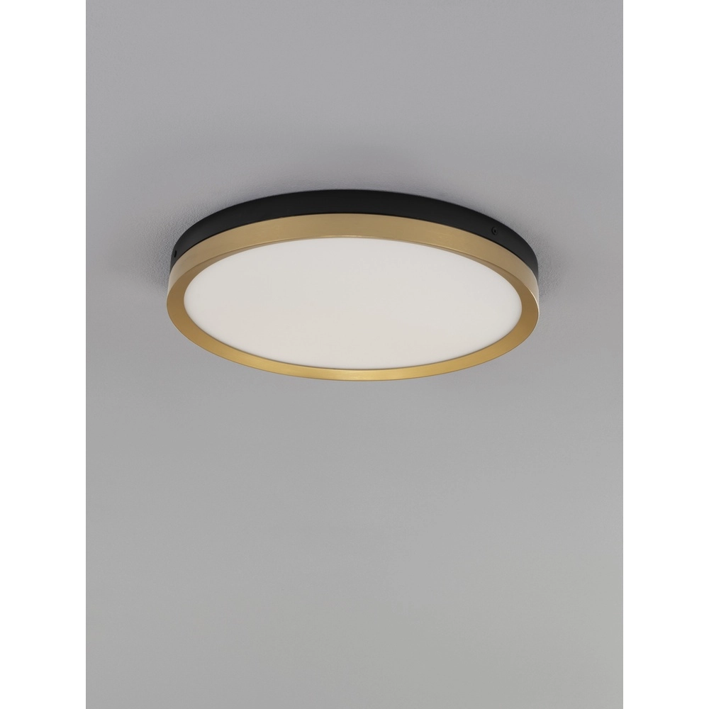 Plafonniere Cantria zwart met goud Ø 40cm Plafonniere Cantria zwart met goud Ø 40cm