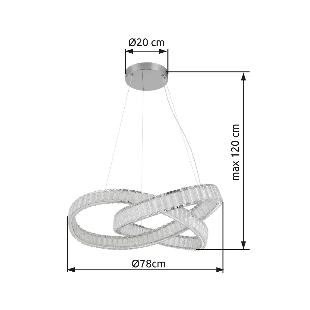Unieke hanglamp Mucky chroom Globo 9007371468751