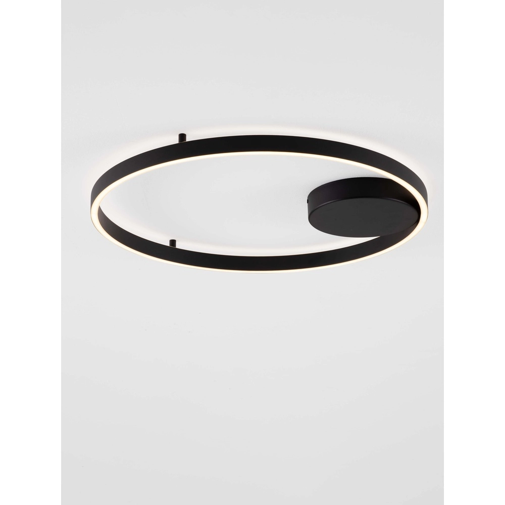 Plafondlamp Hedra rond Ø 60cm zwart Plafondlamp Hedra rond Ø 60cm zwart